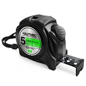 HAUTMEC 16 Ft (5m) Easy To Read Heavy Duty Tape Measure