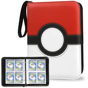 Trading Card Binder 400 Pockets with 50 Removable Sleeves for TCG