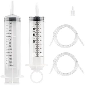 100ml/150ml Syringe with 2Pcs 100cm Tube