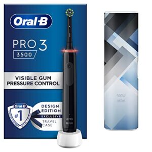 Oral-B Pro 3 Electric Toothbrush with Smart Pressure Sensor & Mondrian Travel Case