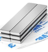 FINDMAG Fridge Magnets, 6 Pack 30 x 3 mm 8 KG Pull Super Strong Magnet, Neodymium Magnets Strong ...