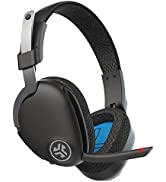 JLab Go Work Wireless Headsets with Microphone - 45+ Playtime Bluetooth Headset for PC, Multipoin...