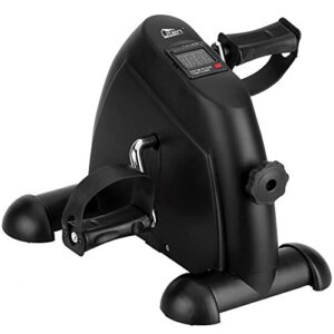 Mini Exercise Bike Pedal Exerciser Resistance Cycle Indoor Gym Black