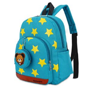 LassZone Cute Toddler Backpack Kindergarten Kids Schoolbag Cartoon Preschool Bag with Adjustable Padded Back Straps