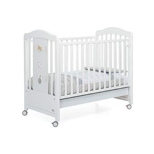 Foppapedretti Cot with Disappearing Side Bunny&co Bianco