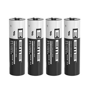EEMB ER14505 AA 3.6V Lithium Battery Li-SOCL₂ Non-Rechargeable Battery SB-AA11 LS14500 TL-5903 SL-360 S7-400 ER14500 for Water Electricity Meter Gas PLC Facility Equipment Spare Generic Battery (4)