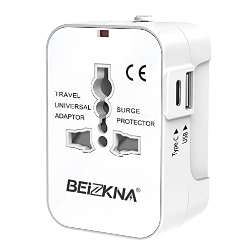 Universal Travel Adapter Worldwide Plug Adaptor with USB-C