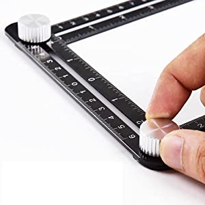 Twelve Folding Ruler Template Tool
