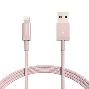 Amazon Basics Nylon Braided Lightning to USB A Cable - MFi Certified iPhone Charger