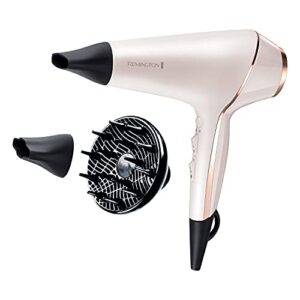Remington Proluxe Ionic Hairdryer with Styling Shot and Intelligent OPTIHeat Control Settings