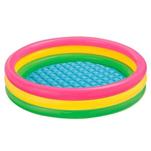 Intex 57422 3-Hoop Inflatable Paddling Pool 147 x 33 cm multicoloured