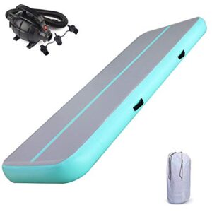 Air Mat Tumble Track 6.6ft/10ft/13ft/16ft/20ft/23ft/26ft/30ft/33ft/36ft/40ft Wide 3.3ft/6.6ft Thick 4/8 Inches Gymnastics Air Mat Inflatable Tumbling Track with Air Pump