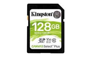 Kingston SDS2/128GB Canvas Select Plus SD Card Class 10 UHS-I