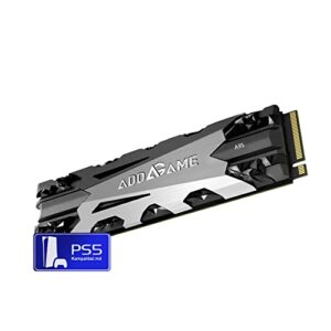addlink Addgame PS5 Compatible A95 1TB Up to 7200 MB/s Read Speed Internal Solid State Drive - M.2 2280 PCIe NVMe 1.4 Gen4X4 3D TLC NAND SSD with Heatsink (aUK1TBA95M2P)