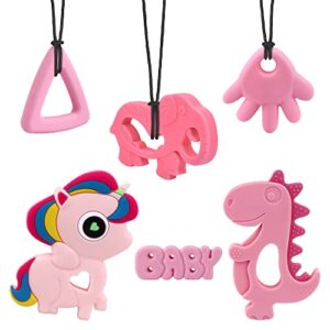 Sensory Chew Necklace Made of Food Grade Silicone for Kids Children