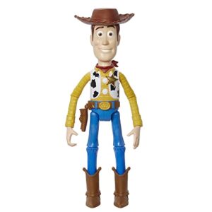 Disney Pixar Toy Story Large Woody Action Figure - 13 Movable Joints - Big Size - Authentic Details - 12' Tall - Gift for Kids 3+ - HFY26