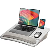 HUANUO Lap Laptop Desk - Portable Lap Desk with Pillow Cushion, Fits up to 15.6 inch Laptop, with...