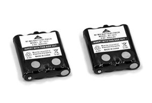 SUNDELY® 2 X Battery for Motorola Radio TLKR T81 Hunter T80 T61 T60 T50 T9 T8 T7 T6 T5 T4 T3 XT180 XTR446 IXNN4002A Walkie Talkie 800mAh 4.8V Rechargeable Replacement Ni-MH AAA Pack