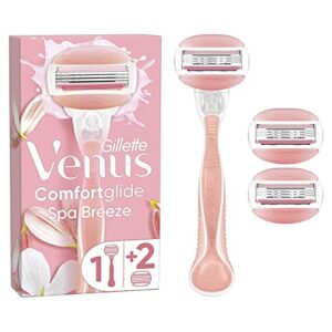 Gillette Venus ComfortGlide Spa Breeze Women's Razor + 3 Razor Blade Refills
