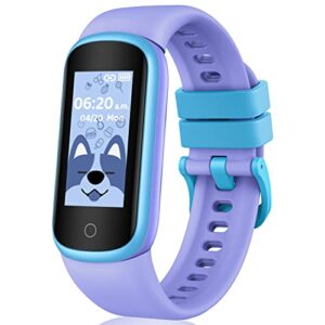 Kids Smart Watch Fitness Tracker - Smartwatch with Heart Rate Blood Pressure Sleep Monitor Activity Trackers Waterproof Step Counter Sports Watches for Boys Girls Compatible Android iOS