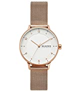 Skagen Kariana SKJ1611710 Women's Hoop Earrings Stainless Steel Gold, Length: 11.55mm x 11.45mm, ...