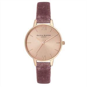 Olivia Burton Analogue Quartz Watch for Women with Pink Polyester Strap - OB16DE03