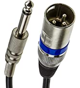 kenable XLR Microphone Male to Female Audio Cable Black 0.5m 50cm [0.5 metres]