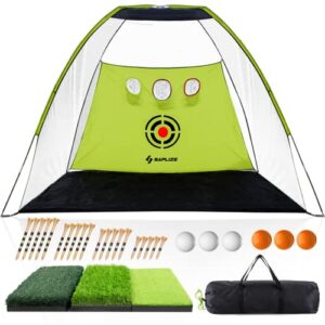 SAPLIZE Golf Net with Foldable Hitting Mat