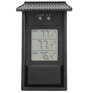Waterproof Temperature Meter Digital Thermometer Outdoor Temperature Meter Gauge with Hook for Garde