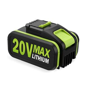 FirstPower Upgraded 4000mAh 20V Lithium-Ion Replacement Battery Compatible with Worx 20V Power Tools WX523 WX390 WX693.9 WX366.5 WG329E WG259E WG629E WG546E