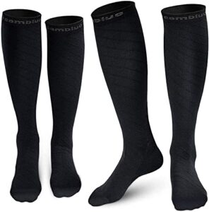 CAMBIVO Compression Socks for Women & Men 2 Pairs