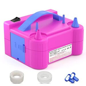 Nestling Electric Balloon Pump - Portable Dual Nozzle Balloon Pump Electric - 600W Balloon Inflator Pump for Birthday
