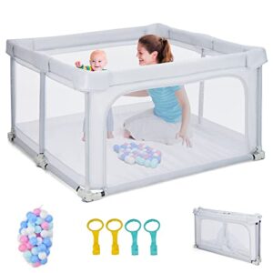 COSTWAY Baby Playpen for Babies and Toddlers
