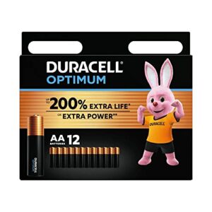 Duracell Optimum AA Alkaline Batteries [Pack of 12] 1.5 V LR6 MX15