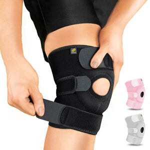 BRACOO Adjustable Compression Knee Patellar Tendon Support Brace for Men Women - Arthritis Pain