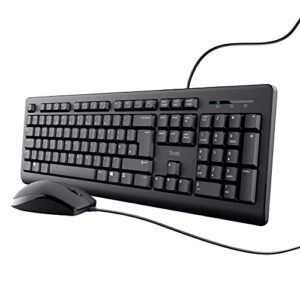 Trust Taro Wired Keyboard and Mouse Set - QWERTY UK Layout