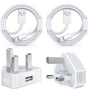 【Apple MFi Certified】iPhone Charger Plug and 1M Cable