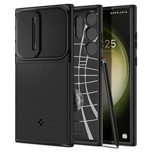 Spigen Optik Armor Case Compatible with Samsung Galaxy S23 Ultra 5G - Black