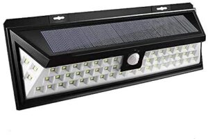 garden mile 66 LED Motion Sensor Outdoor Solar Security Light with 3 Lighting Modes - Wireless PIR Weatherproof Garden Lighting Security Lights for Front Door