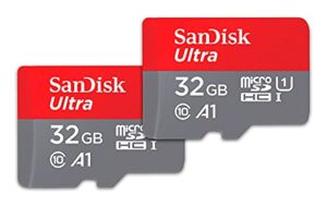 SanDisk Ultra 32 GB microSDHC Memory Card + SD Adapter with A1 App Performance Up to 120 MB/s