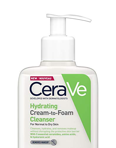 CeraVe Hydrating Cream - to - Foam Cleanser for Normal to Dry Skin 236ml with Amino Acids