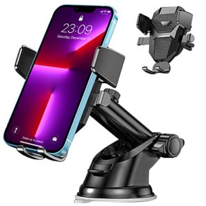 Bnimtm Car Phone Holder 4 in 1 Universal Car Phone Mount Cradle Super Stable for Car Dashboard/Windscreen/Air Vent