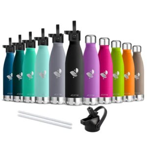 AORIN Vacuum Insulated Stainless Steel Water Bottle - 24 hrs Cooling & 12 hrs Keep Warm. Powder coating Scratch resistance Easy to clea
