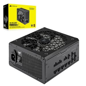 Corsair RM850x SHIFT Fully Modular ATX Power Supply - Modular Side Interface - ATX 3.0 & PCIe 5.0 Compliant - Zero RPM Fan Mode - 105°C-Rated Capacitors - 80 PLUS Gold Efficiency - Black