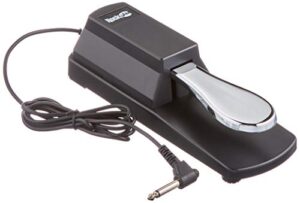 RockJAM RJSP01 Professional Sustain Pedal for Digital Pianos and Electronic Keyboards with Polarity Switch
