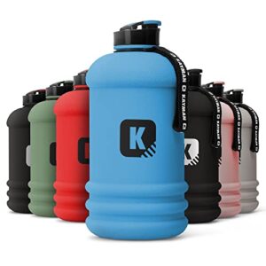 KAYMAN XL Gym Jug 2.2L Water Bottle - Strong Water Bottle with Wrist Straps | Sports Water Bottle with Leak Proof Flip Cap BPA Free | Ideal for Gym