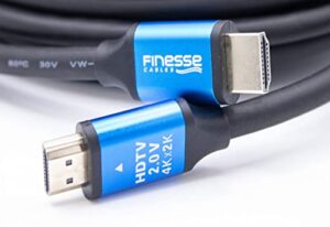 Finesse Cables 3M HDMI Cable v2.0 4K Full UHD 4K PS5 Xbox One X S | Satellite UHD TV Laptop PC Monitor CCTV