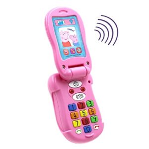 Peppa Pig PP06 Peppa's Flip & Learn Toy Phone for Kids-Interactive Learning and Child Development