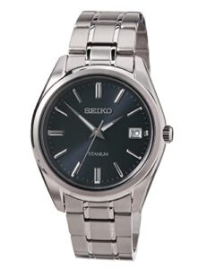Seiko Herren-Uhr Quarz Titan mit Edelstahlband