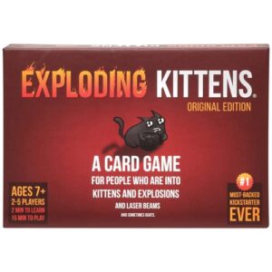Original Edition by Exploding Kittens - Card Games for Adults Teens & Kids - Fun Family Games - A Russian Roulette Card Game